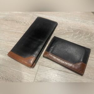 Vintage Christian Dior checkbook cover and credit card case